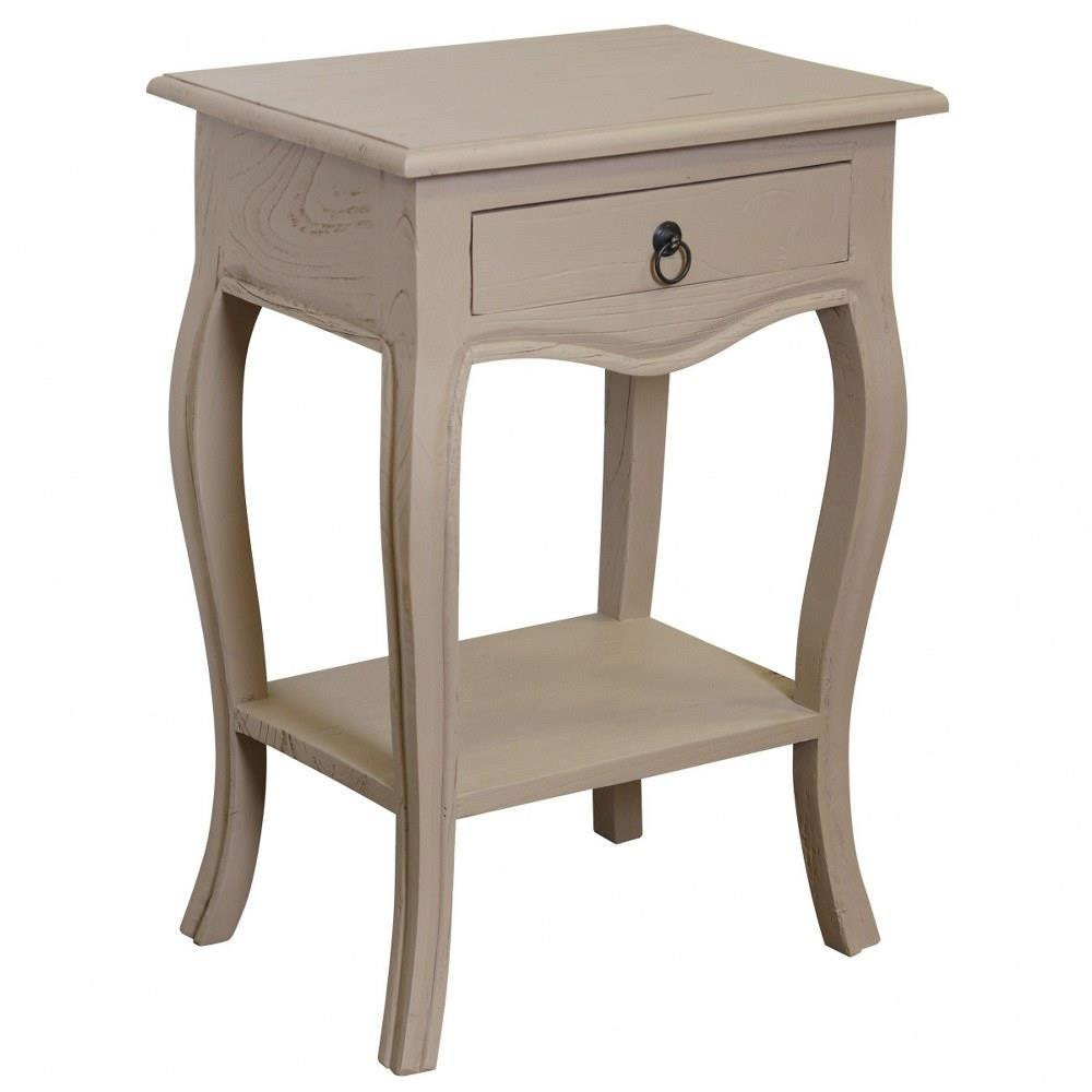 Paris 26 Inch Side Table with Drawer and Shelf by Stylecraft - IAF101621DS