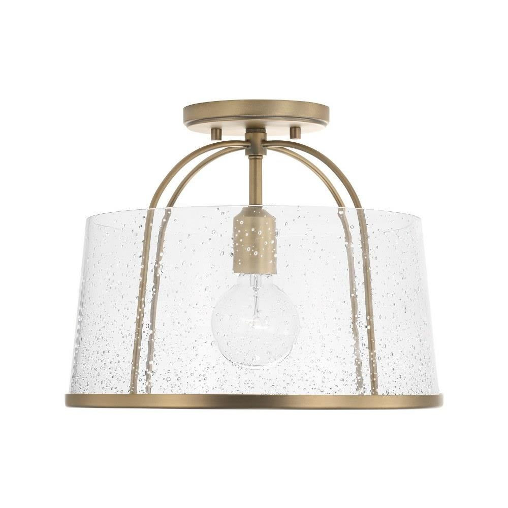 Madison 1 Light 13 Inch Wide Semi Flush Mount by HomePlace - 247011