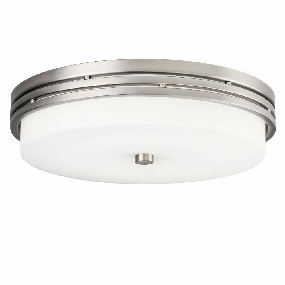 Ceiling Space 1 Light 14 Inch Wide Steel Flush Mount by Kichler - 42380