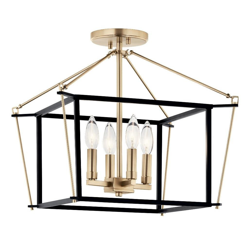 Eisley 4 Light 16 Inch Wide Semi Flush Mount by Kichler - 52633