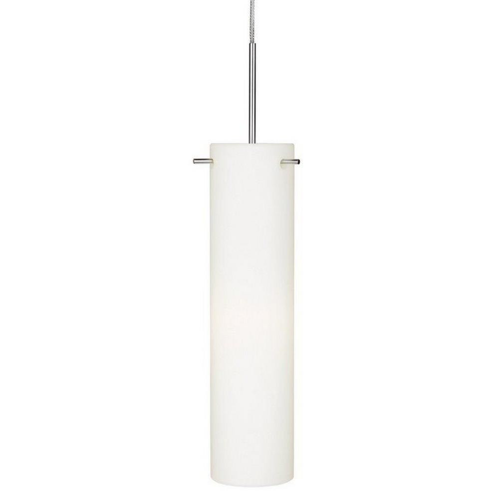 Tube 1 Light Opal Glass Monopoint Mono Pendant by Stone - PD133X3M5