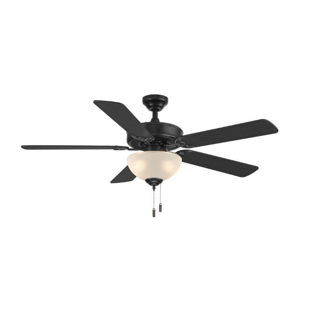 Dalton 5 Blade Ceiling Fan with Light Kit 52 Inch W by Wind River Fans - WR1423