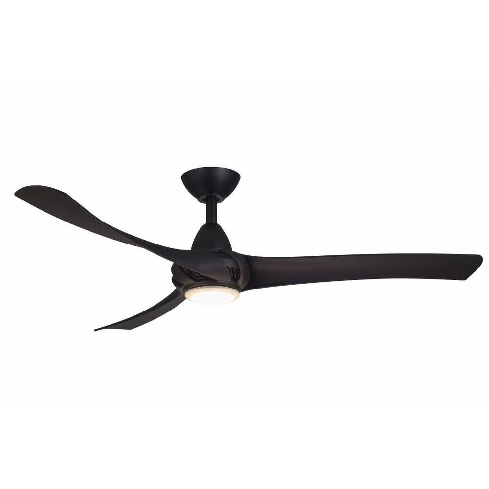 Droid 3 Blade Ceiling Fan with Light Kit 52 Inches Wide by Wind River Fans - WR1462