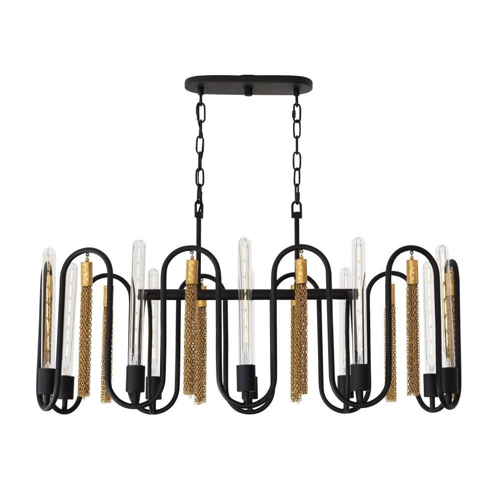 Darden 10 Light Oversized Linear Pendant by Varaluz - 354N10