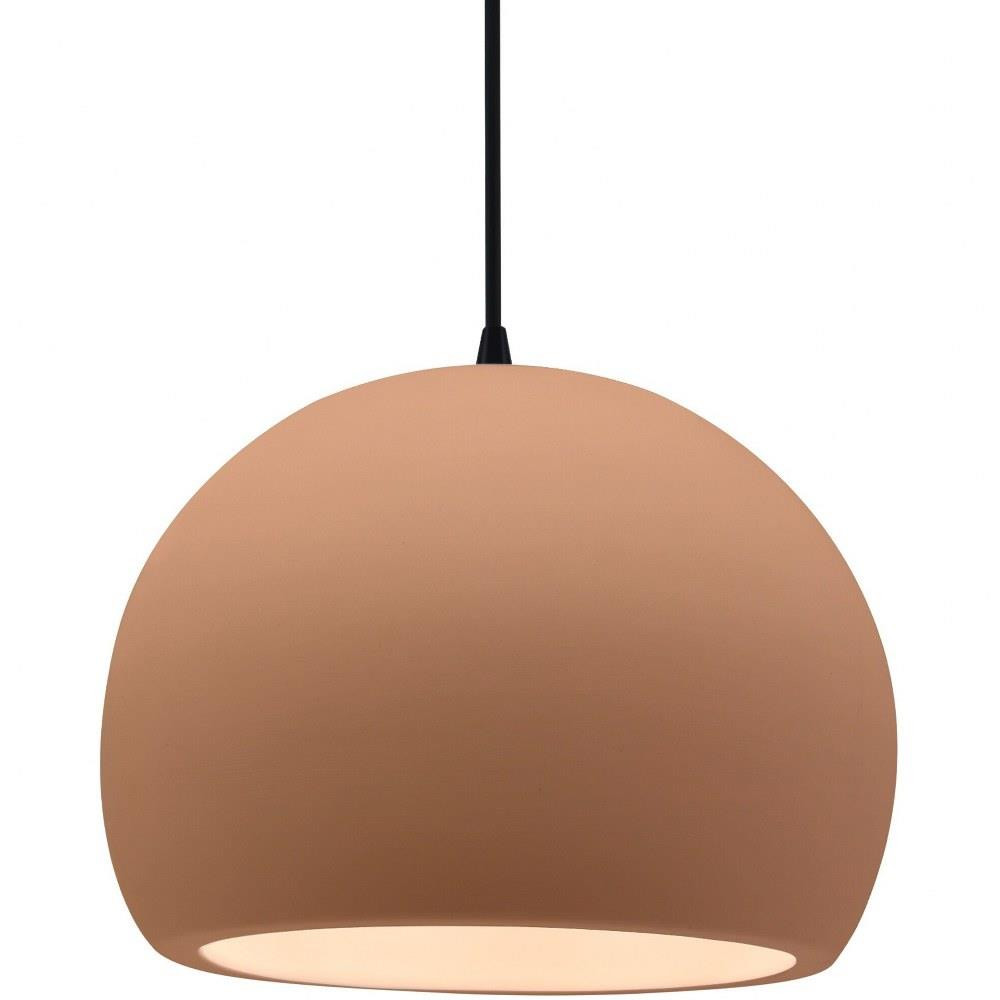 Radiance - 1 Light Large Globe Pendant with Black Cord-9.25 Inches Tall and 12.25 Inches Wide - CER-6535BC