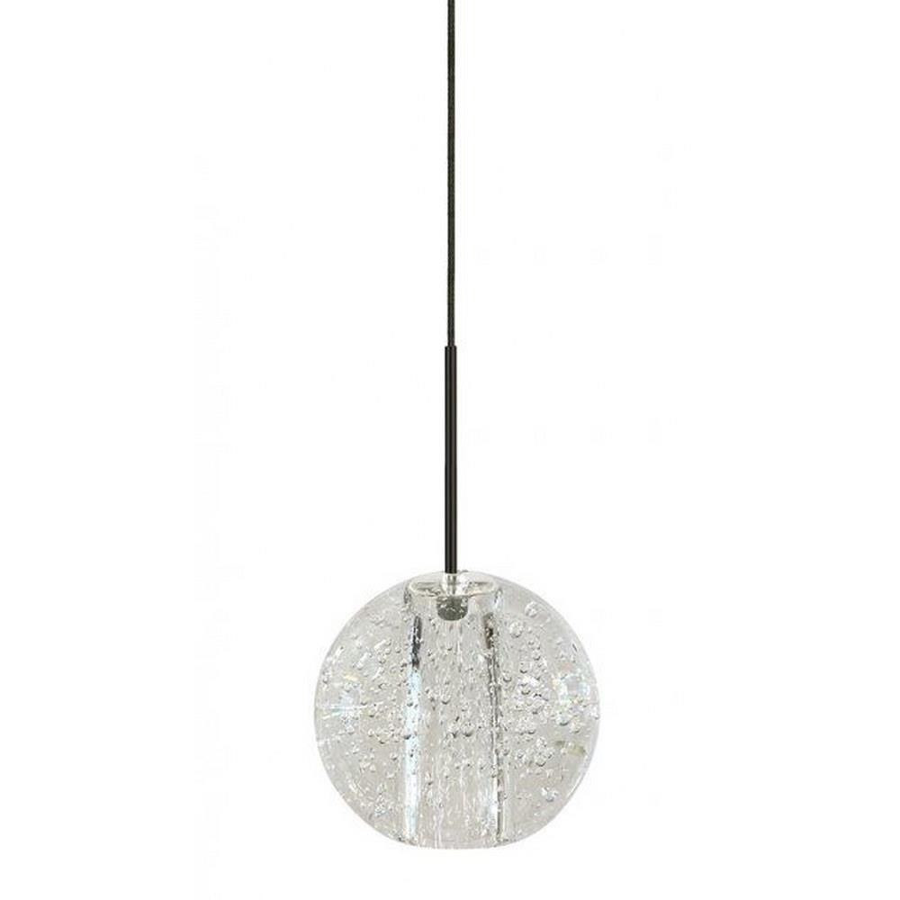 Gracie 3W 1 LED Clear Pendant with Monopoint Canopy 4.5 Inch Wide by Stone - PD096CRL2M