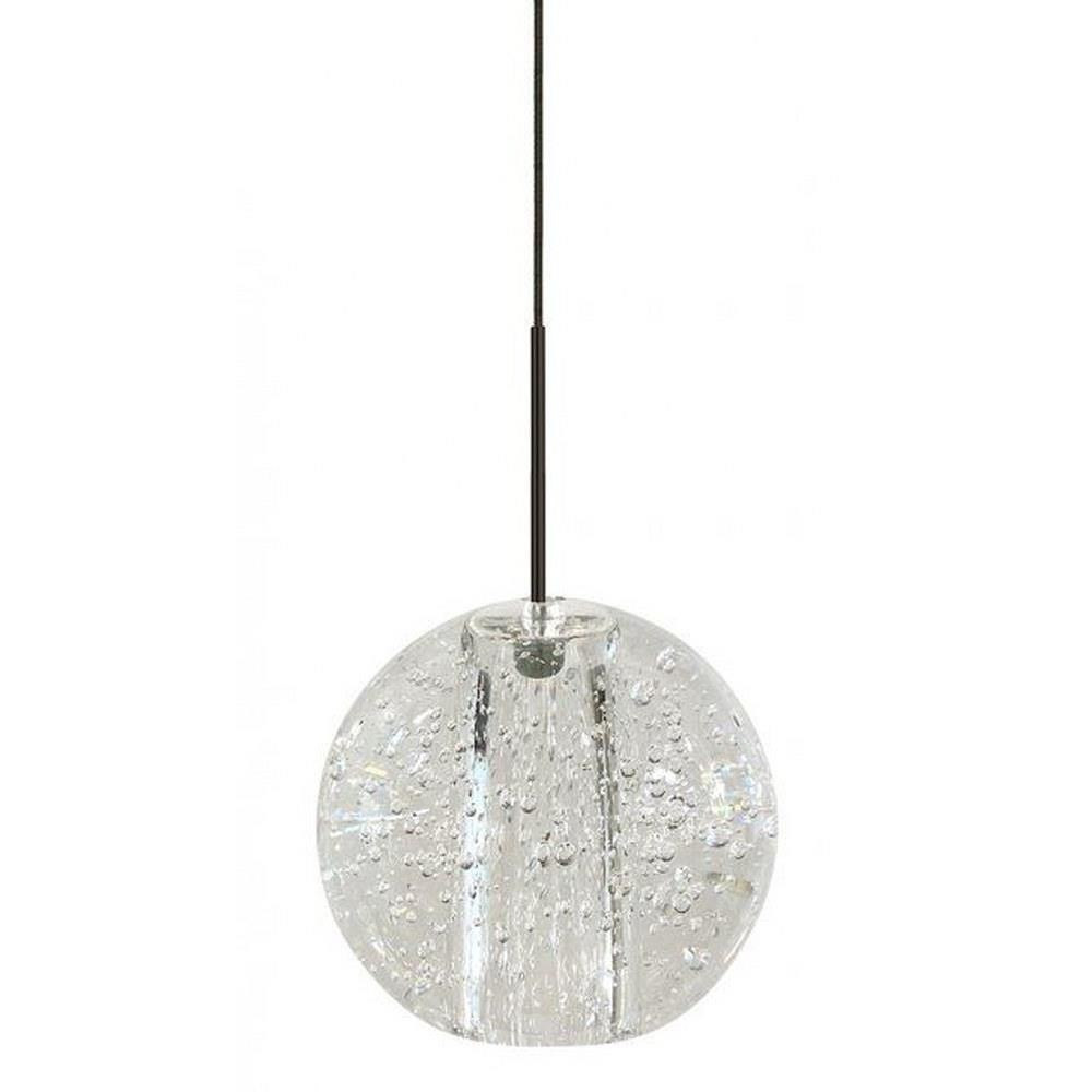 Gracie 3W 1 LED Frost Pendant with Monopoint Canopy 6 Inch Wide by Stone - PD097FR2M