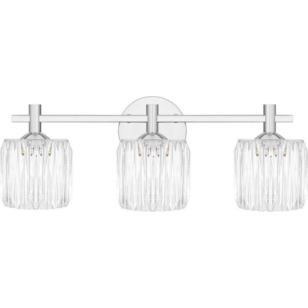 Spade 30W 3 LED Bath Vanity 7.75 Inch Tall and 21.5 Inch Wide by Quoizel - SPD8622