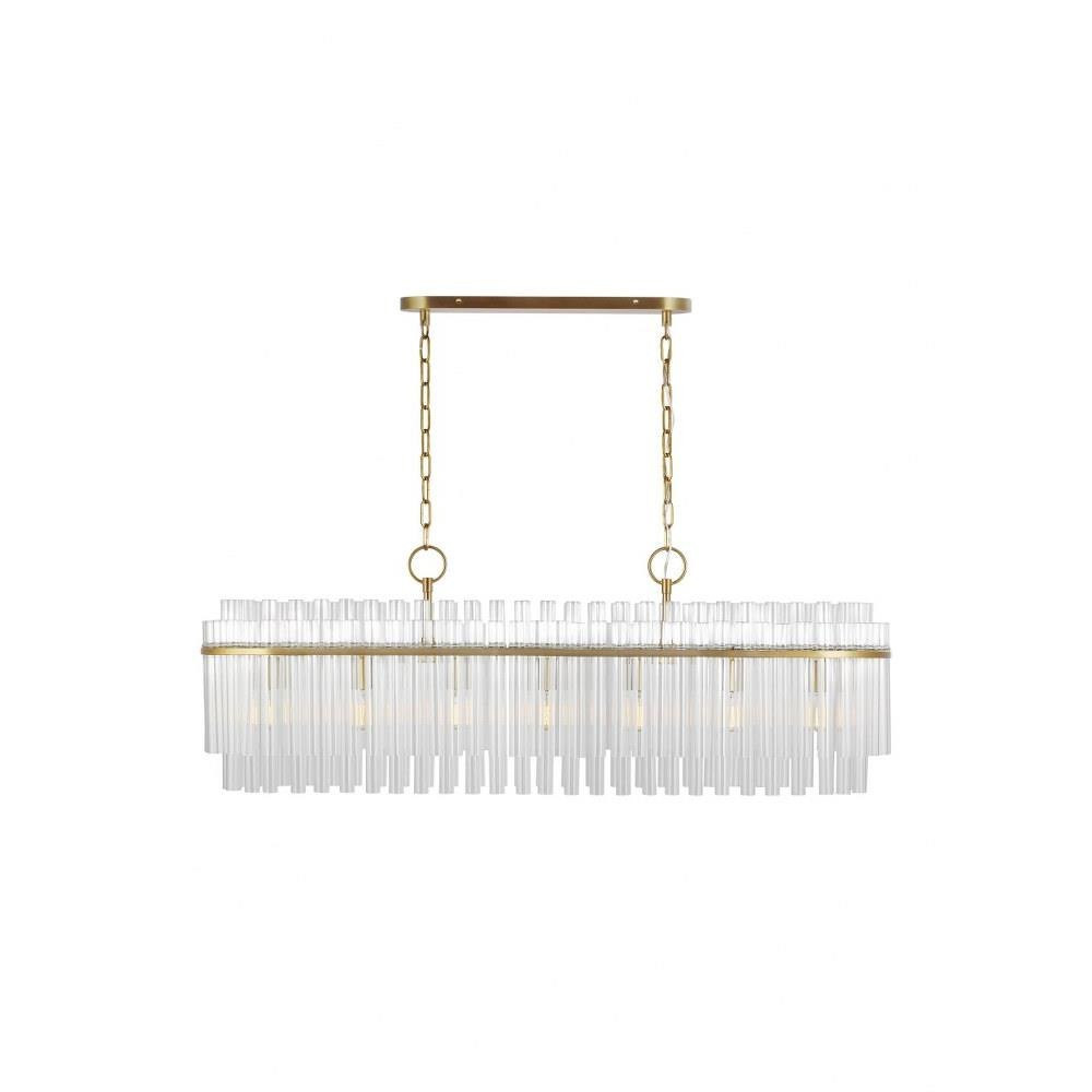Beckett 7 Light Art Deco Linear Chandelier by Visual Comfort Studio - CC1307