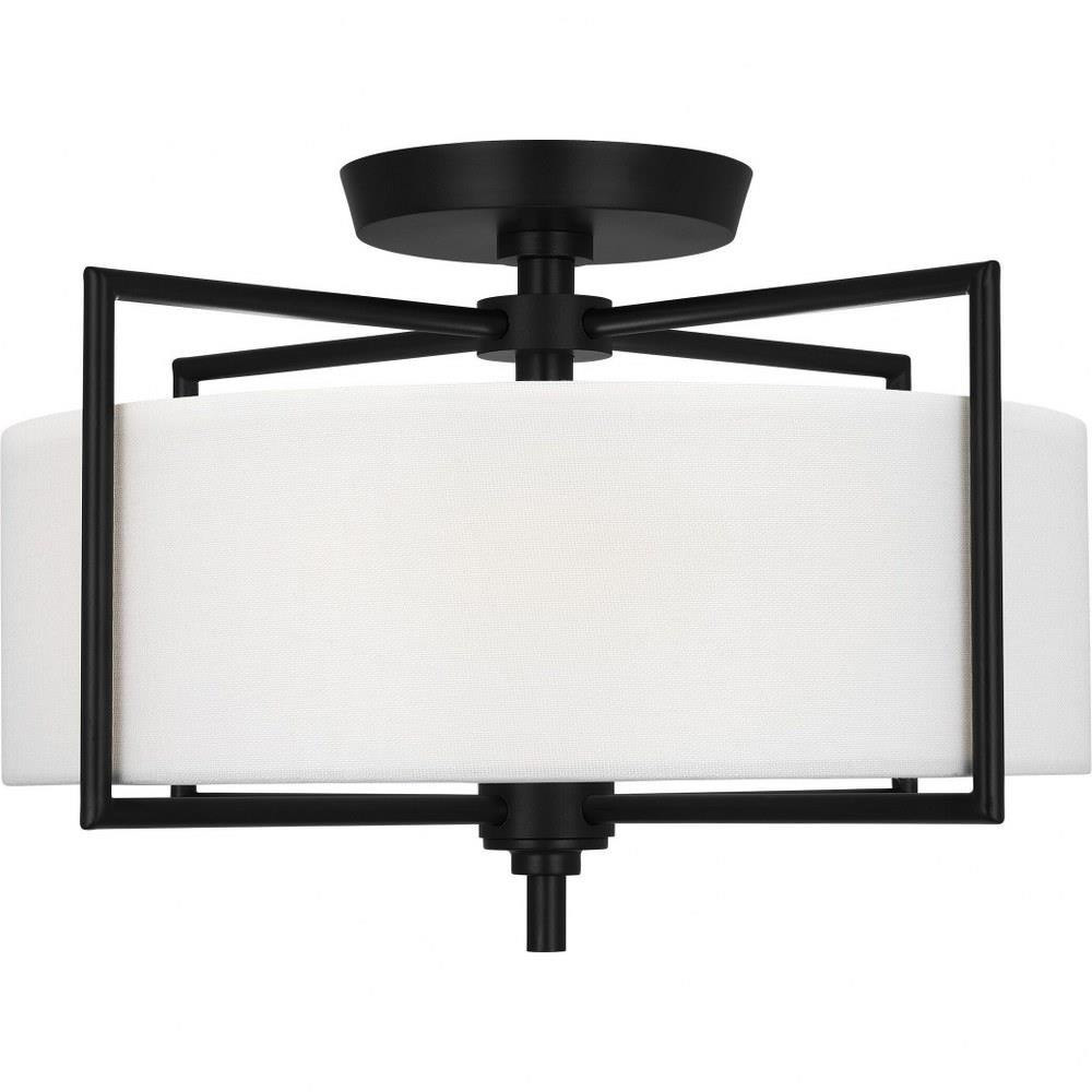 Perno 2 Light 15 Inch Wide Semi Flush Mount by Visual Comfort Studio - CF1122