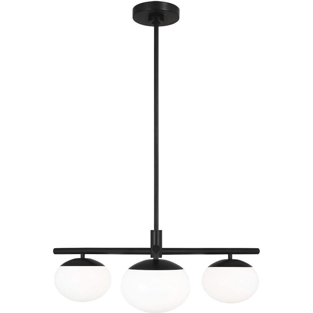 Lune 3 Light 27.38 Inch Wide Semi Flush Mount by Visual Comfort Studio - EF1063
