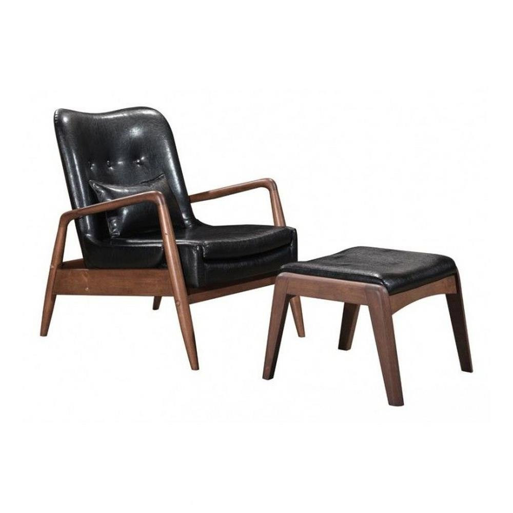 Bully Lounge Chair & Ottoman 32.7 Inch Tall X 30.3 Inch Wide by Zuo Modern - 100534