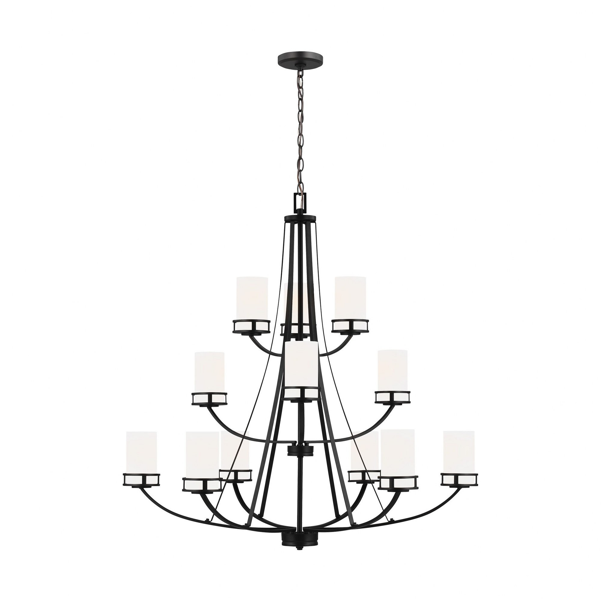 Craftsman Farmhouse Twelve Light Chandelier - 73-BEL-4169537