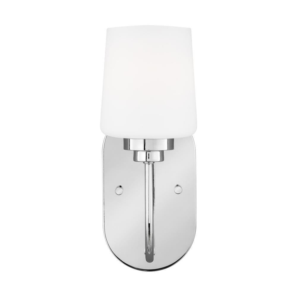 1 Light Traditional Wall Sconce with Etched/White Glass-11.38 Inches H by 4.5 Inches W - 73-BEL-4561281