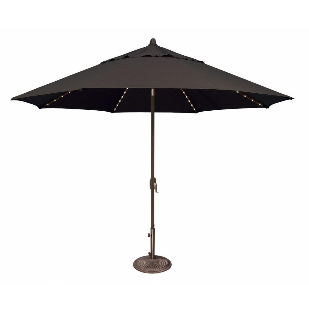 Lanai 11 Foot Aluminum Crank Lift Octagon Market Umbrella by Simply Shade - SSUM81SL