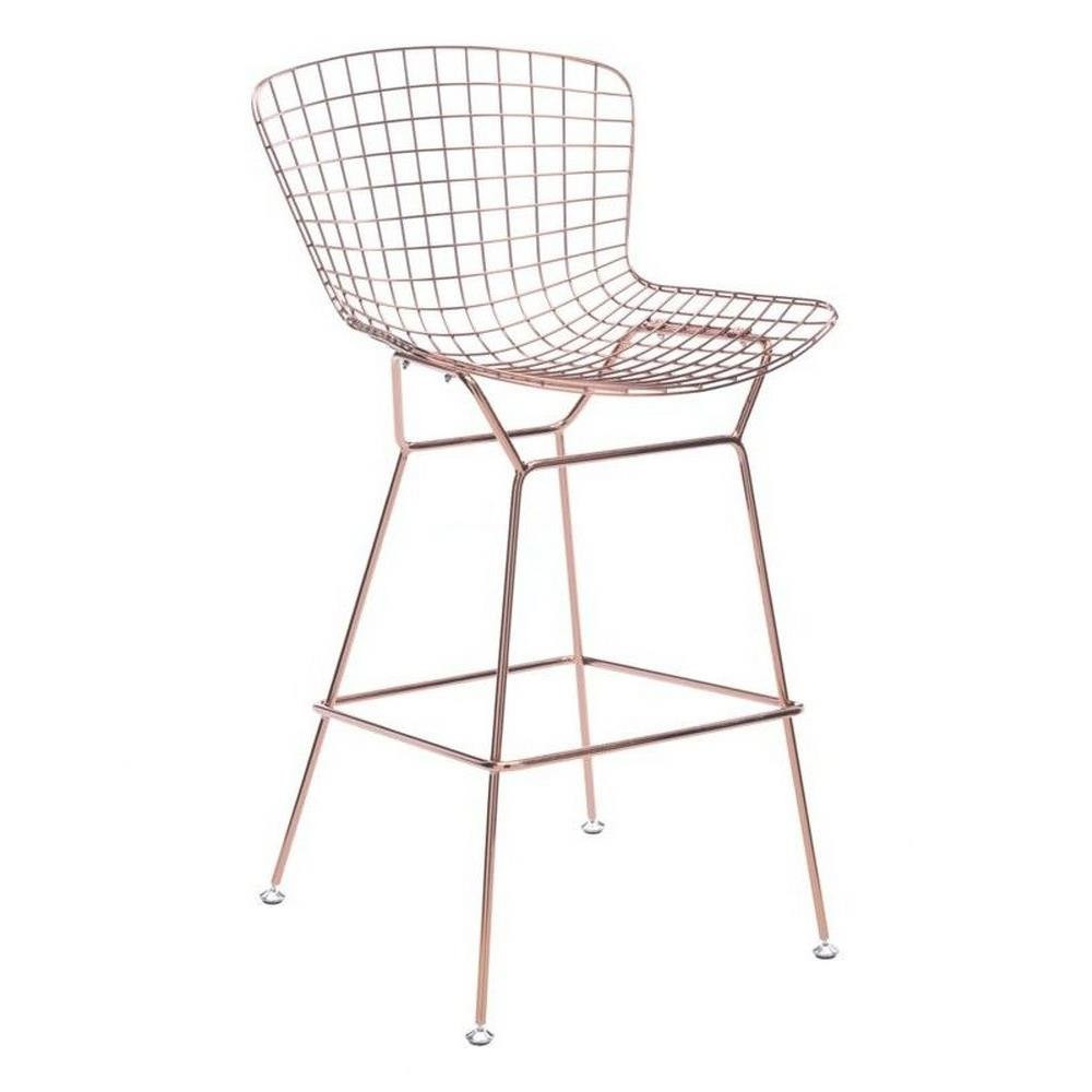 Wire Bar Chair Set 40 Inch Tall and 21.3 Inch Wide by Zuo Modern - 188015