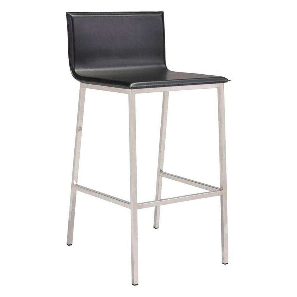 Marina Barstool Set 39 Inch Tall and 18.5 Inch Wide by Zuo Modern - 100644