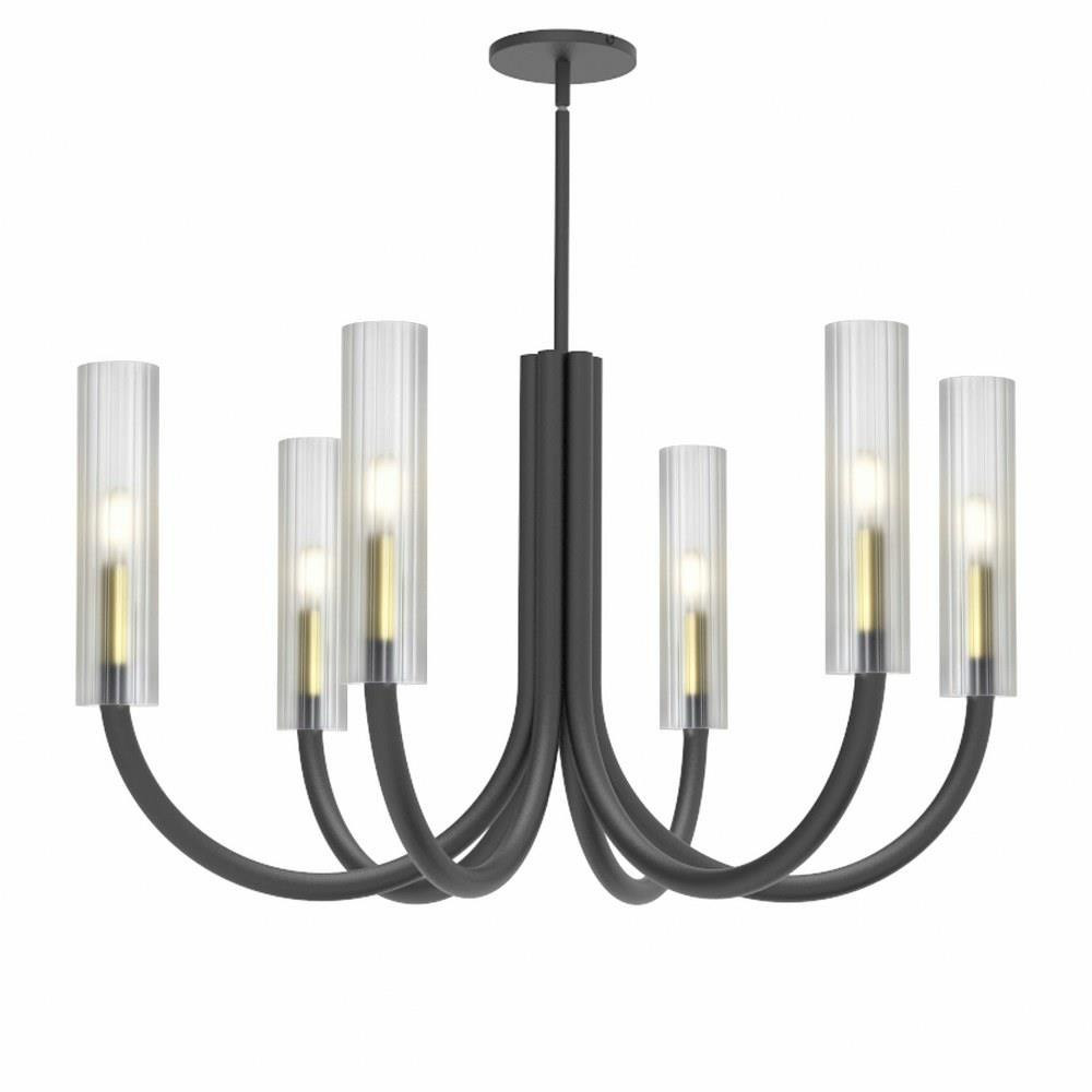 Wand 6 Light Large Chandelier by Dainolite WAN-306C