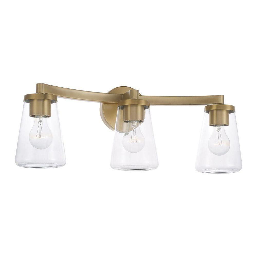 Aaron 3 Light Bath Vanity 9.5 Inch Tall and 24.25 Inch Wide by HomePlace - 161931