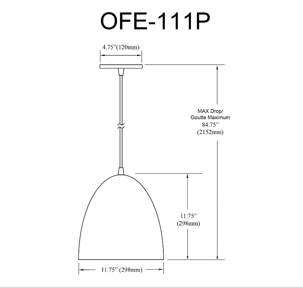 OFE-111P-MW | dimension