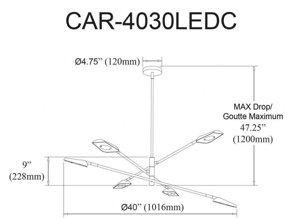 CAR-4030LEDC-AGB | dimension