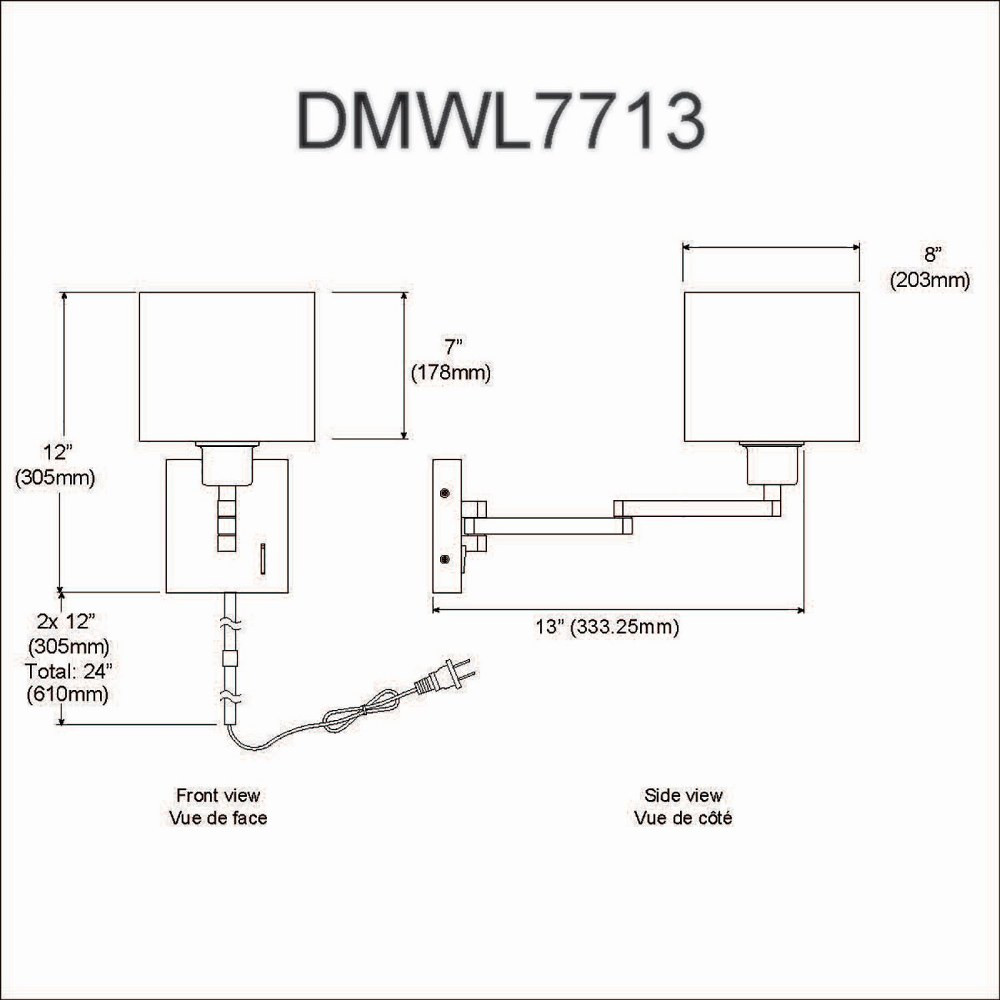 DMWL7713-MB | dimension