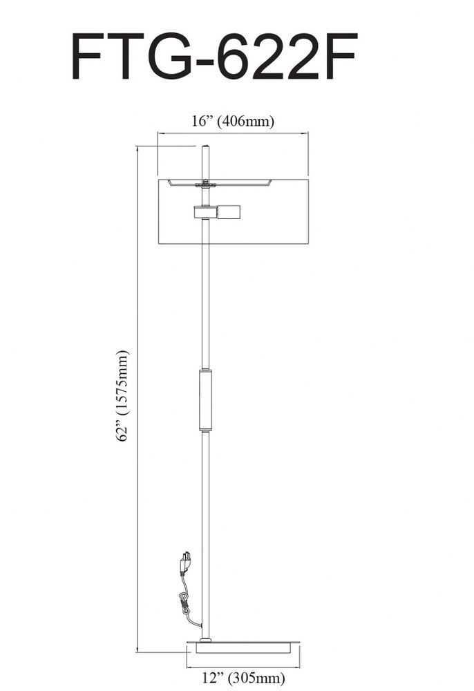 FTG-622F-MB-AGB-BK | dimension