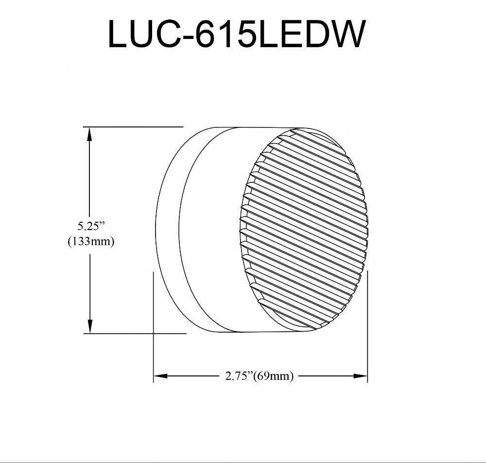 LUC-615LEDW-AGB | dimension