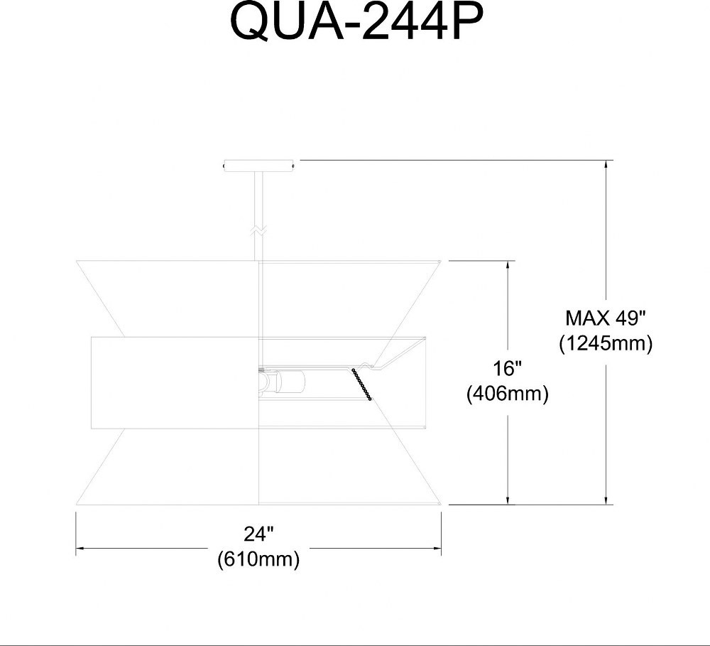 QUA-244P-WH | dimension