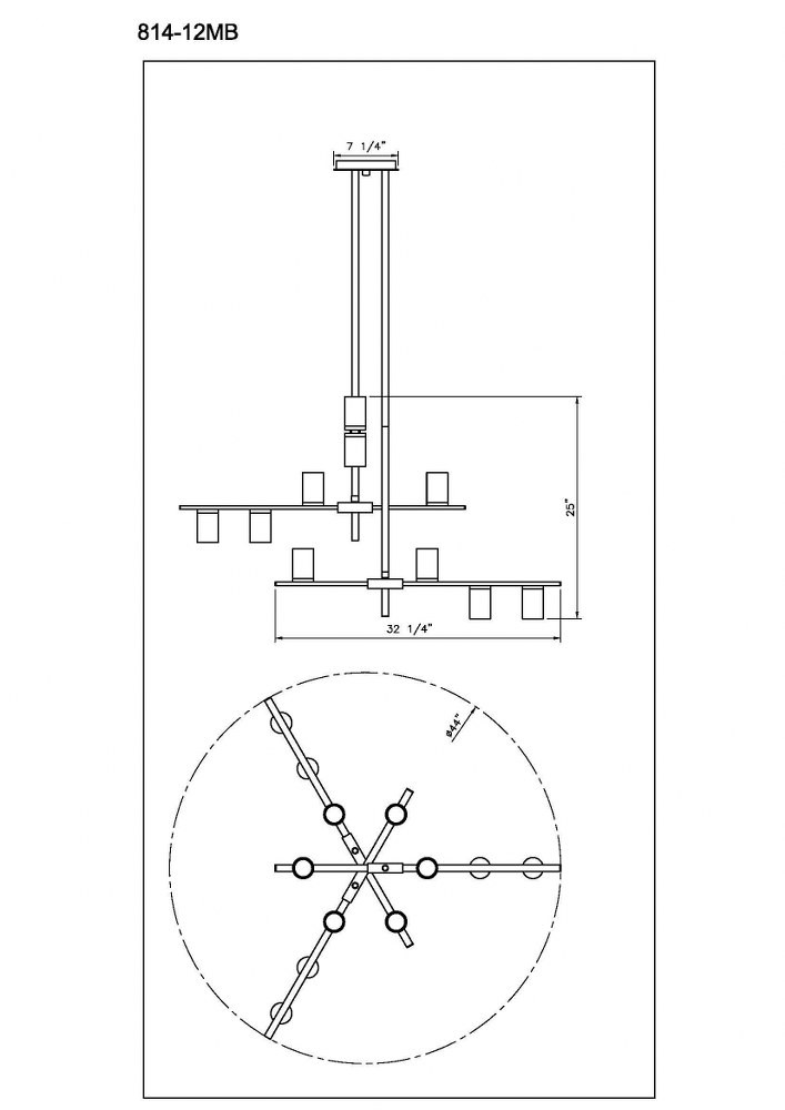 814-12MB-OBR | dimension