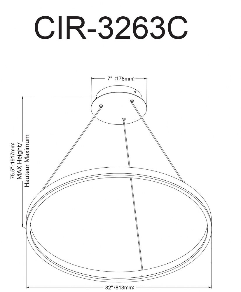 CIR-3263C-SV | dimension