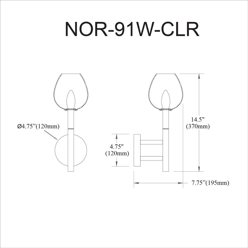nor-91w-mb-clr | dimension