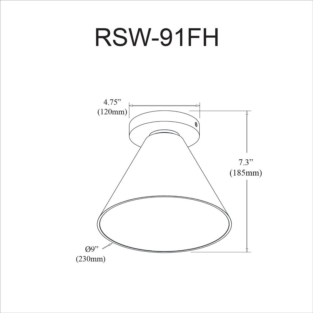 rsw-91fh-sc-clr | dimension