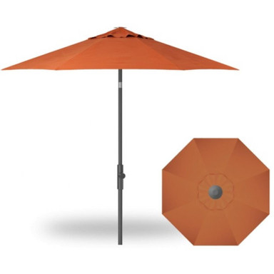 9 Foot Aluminum Twist Lift Octagon Market Umbrella by Treasure Garden - UM850