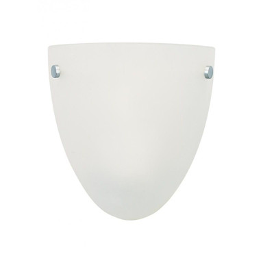 1 Light Minimalistic Half Moon Wall Sconce with Satin Etched Glass-8.25 Inches H by 8 Inches W - 73-BEL-1001715