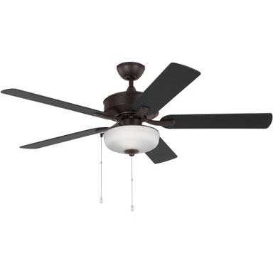 Old Barn Poplars - 5 Blade Outdoor Ceiling Fan with Light Kit In Traditional Style-17.8 Inches Tall and 52 Inches Wide - 96-BEL-1214143