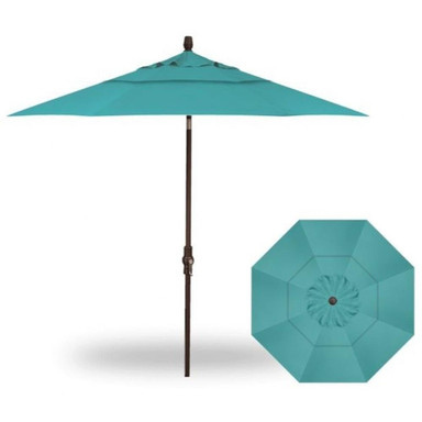 Replacement Round Dual Wind Vent Umbrella Canopy by Treasure Garden - replace-round-dwv-no-val