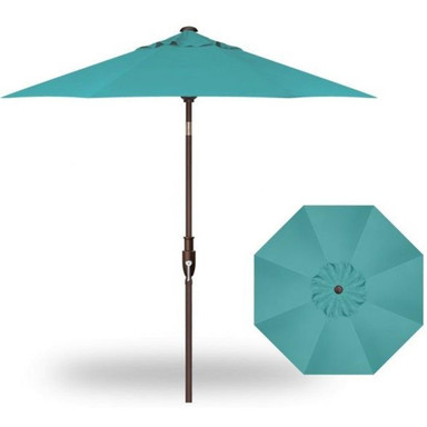 7.5 Foot Aluminum Glide Tilt Octagon Market Umbrella by Treasure Garden - UM977