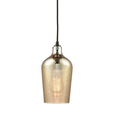 Hammered Glass 1 Light Configurable Pendant  10 x 5 Inch by ELK Home - 10830/1