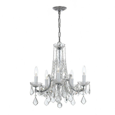 Traditional Crystal 5 Light Small Chandelier by Crystorama 4576