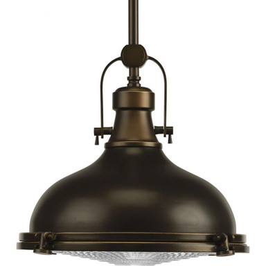 Fresnel 1 LED Light Medium Pendant by Progress - P5188