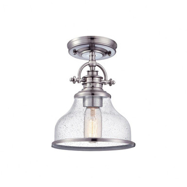 Grant 1 Light 8 Inch Wide Semi Flush Mount by Quoizel - GRTS1708