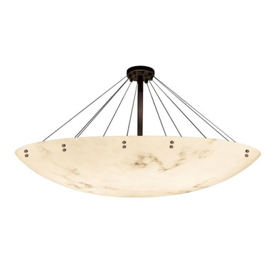 Lumenaria Finials 16 Light 72 Inch Wide Semi Flush Mount by Justice Design - FAL-9658-35-F1
