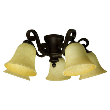 Five Light Ceiling Fan Kit 12.25 Inch W by 8.63 Inch H by Craftmade - LK37
