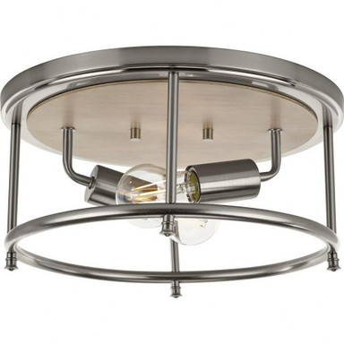 Durrell 2 Light 13 Inch Wide Semi Flush Mount by Progress - P350151