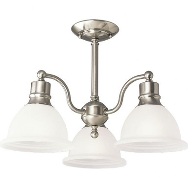 Madison 3 Light 20.75 Inch Wide Semi Flush Mount by Progress - P3663