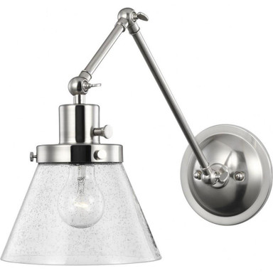 Hinton 1 Light Wall Sconce 14.38 Inch Tall by Progress - P710094