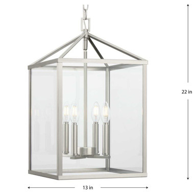 Hillcrest 4 Light Mini Foyer Chandelier by Progress - P500440
