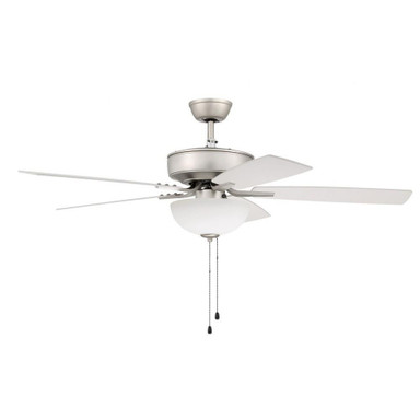 Pro Plus 5 Blade Ceiling Fan with Light Kit 52 Inches Wide by Craftmade - P211-5
