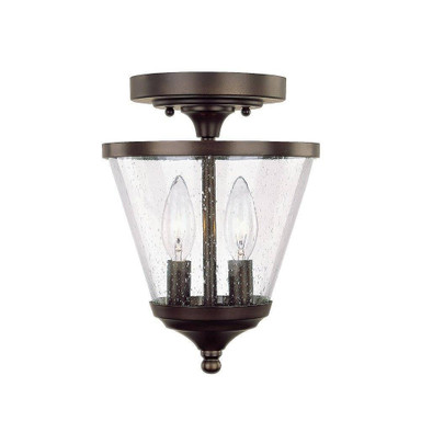 Stanton 2 Light 7.75 Inch Wide Semi Flush Mount by Capital - 4032